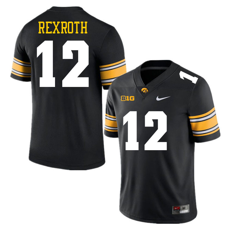 Jaxon Rexroth Iowa Jersey,University Of Iowa Hawkeyes Fotoball Uniforms,Jersey,Gears-Black